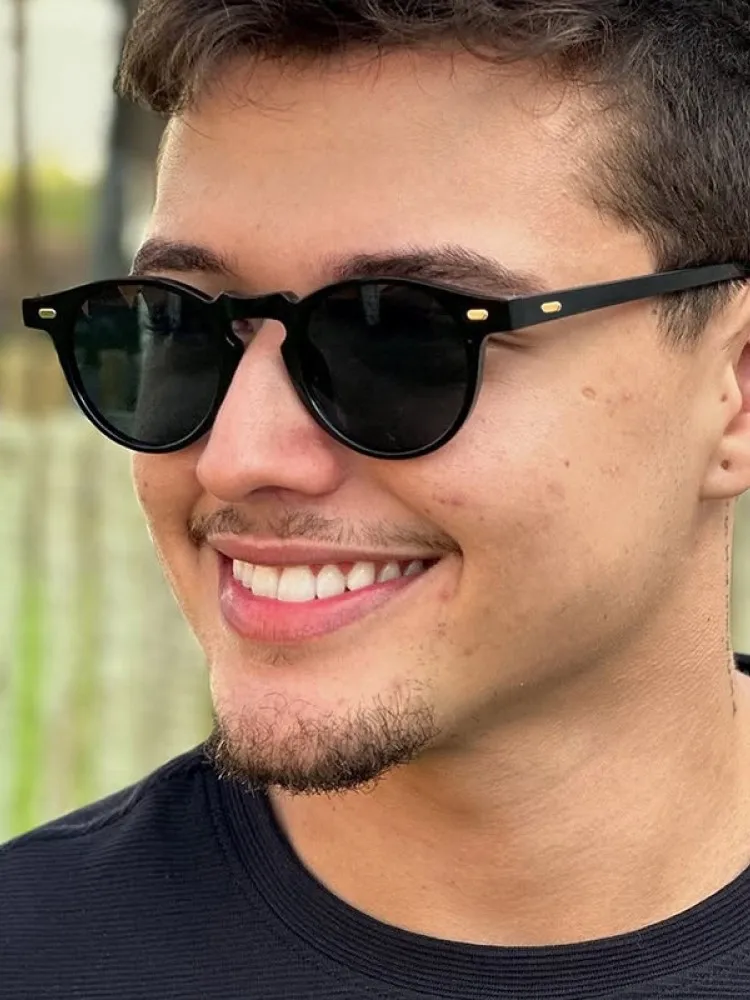 خمر فاسق جولة خمر النظارات الشمسية النساء الرجعية الفاخرة مصمم نظارات شمسية للإناث Oculos دي سول ظلال UV400