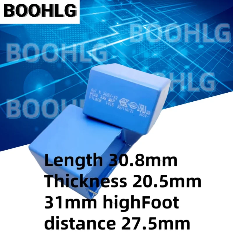 2PCS 305VAC 4.7UF 4u7 k 305V~X2 pcx2 339 MKP non-polar thin film safety capacitor