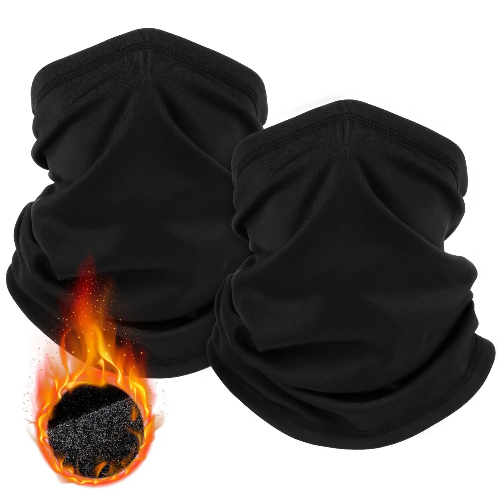 

2-пакет зимних гетр для шеи для мужчин и женщин, ветрозащитная маска для лица, флисовая маска для лица, шарф для спорта в холодную погоду