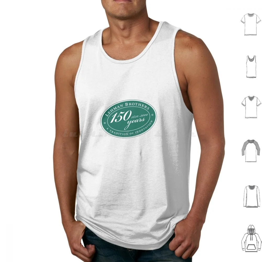 Lehman Brothers Vintage Design Tank Tops Print Cotton Lehman Brothers Wall Street Goldman Sachs Financial Crisis Morgan