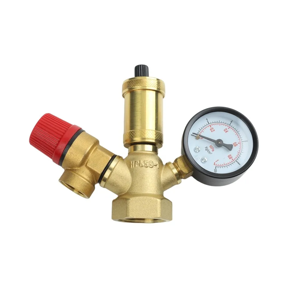 Sleek Design Comprehensive Brass Boiler Safety System Featuring Essential Components for Enhanced Performance Metrics