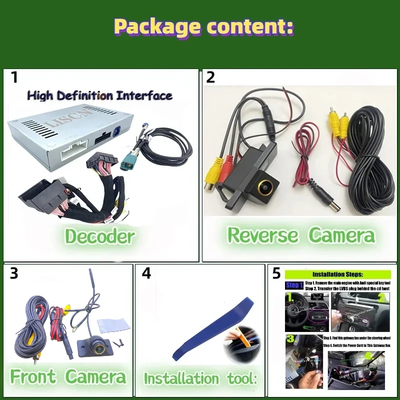 Reverse Camera Kit Speciaal Voor Peugeot 208 308 408 2008 3008 5008 2012 ~ 2023 Originele Scherm Plug & Play Voor Achteruitrijcamera