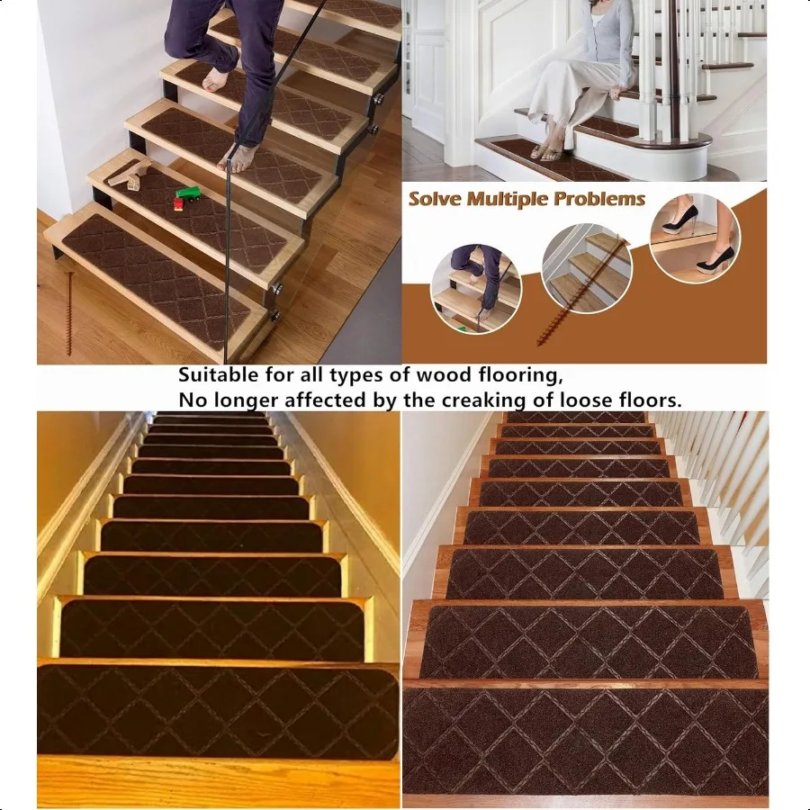 Eliminate Squeaky Noise Floor Repair Kit with 5 Tools and 50 Screws for Wood Floors Eliminate Squeaks Under Carpeted Floors Har