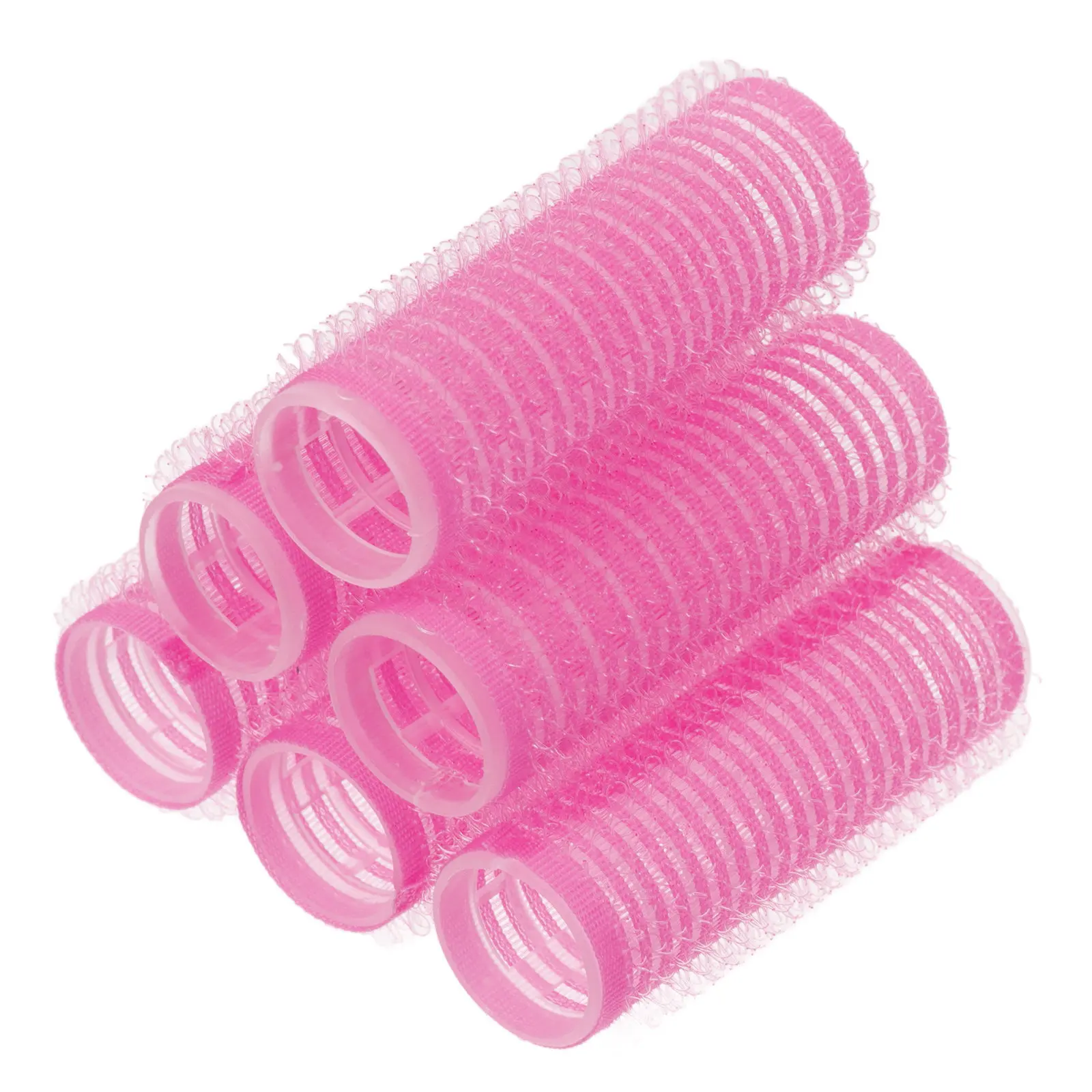 

6pcs 2Cm Diy Self-Adhesive Hair Curlers Reusable Heatless Curling Tools For Voluminous Curls No Chemical Damage Hair Rollers