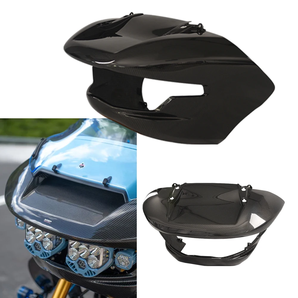 

Motorcycle 100% 3K Carbon Fiber Front Fairing For Harley Touring Road Glide 2023.5-2025