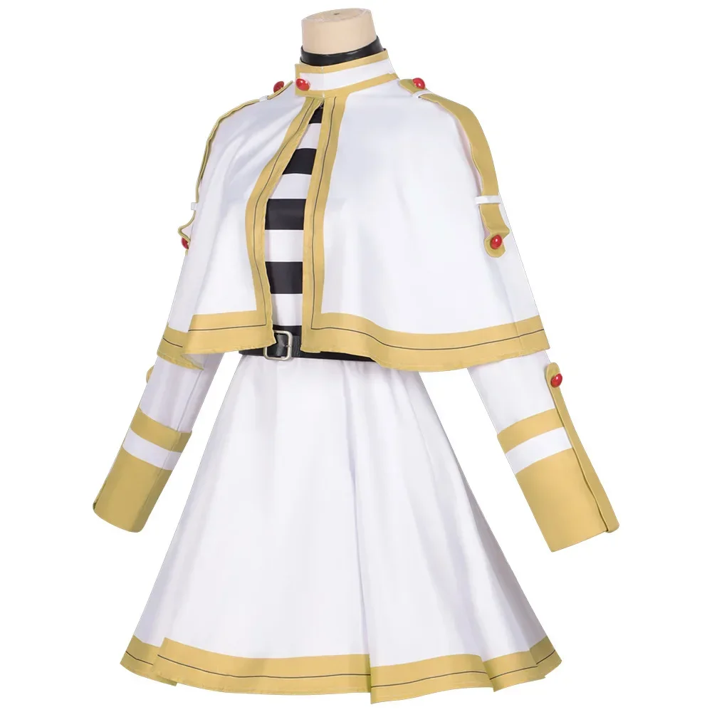Sousou No Frieren Costume Cosplay Puntelli Frieren Fantasia Costume Cappotto Camicie Outfit Fantasia Donna Abiti da festa di carnevale per adulti
