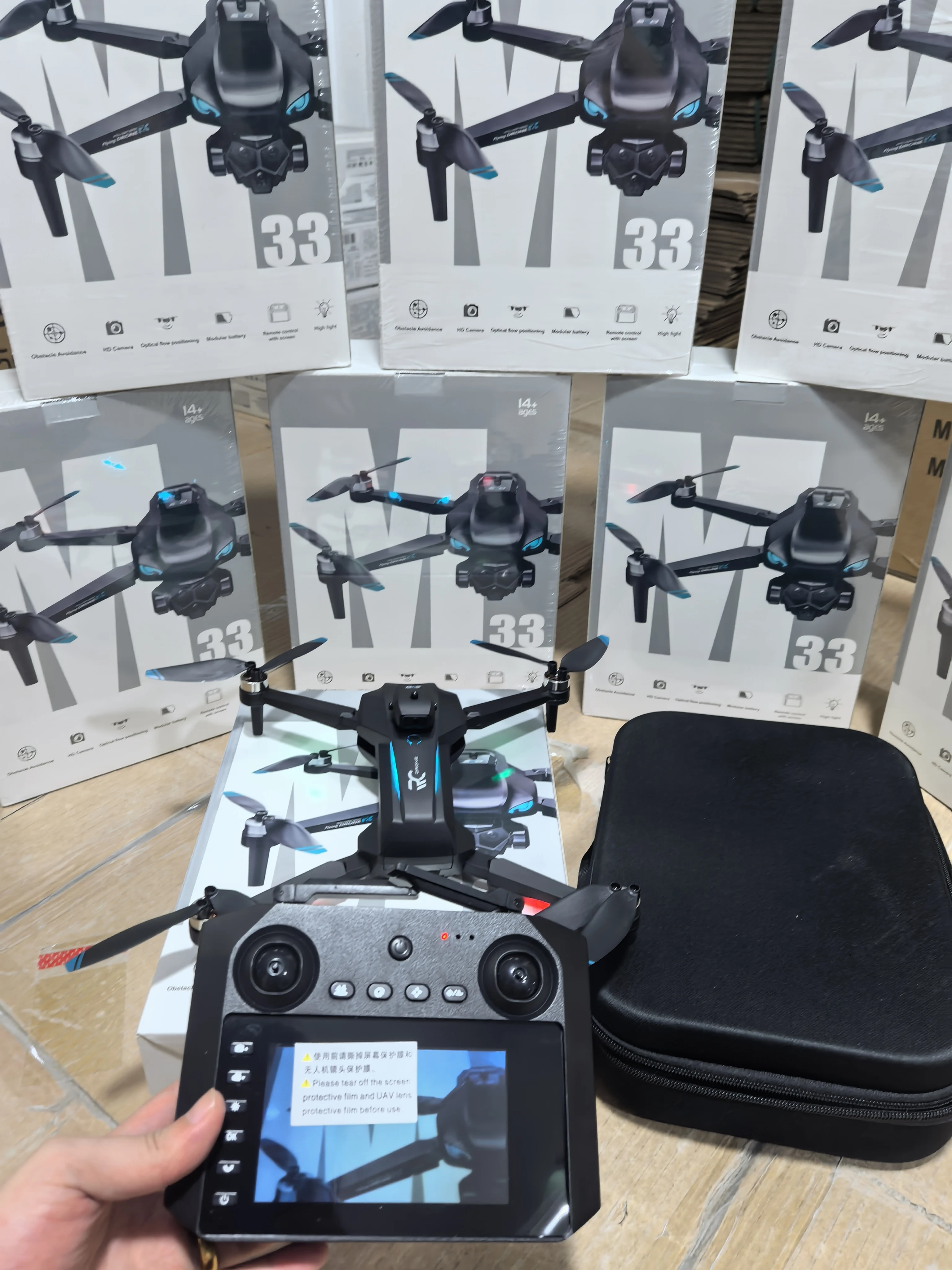 

M33 M22 Pro Drone Quadcopter Remote Control Handle Four Axis Aircraft HD 6K Photography UAV Altitude Fixation Helicopter Toys