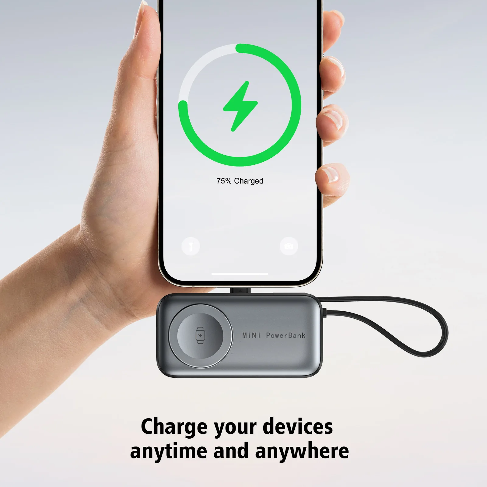 Mini Power Bank 50000mAh Mobiele Powerbank met grote capaciteit Draagbaar Snel opladen Externe batterij voor iPhone iWat Samsung Xiaomi