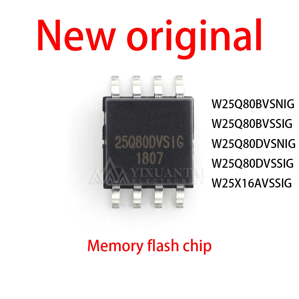 10Pcs SOP8 New original W25Q80BVSNIG W25Q80BVSSIG W25Q80DVSNIG W25Q80DVSSIG W25X16AVSSIG W25Q80 W25X16 25Q80 25X16 SOP-8