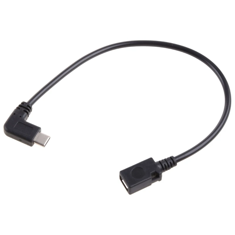 USB Type-C 90° Male To Micro USB Female Converter Adapter Cable for Phone Dropship