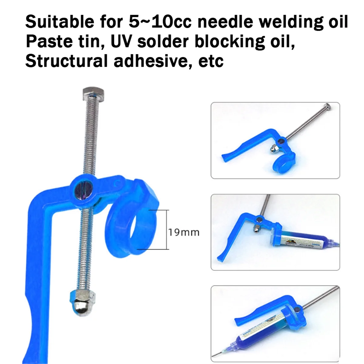 Solder Paste Glue Extruder and Welding Oil Propulsion Tool with 1-Piece MoldingJAS