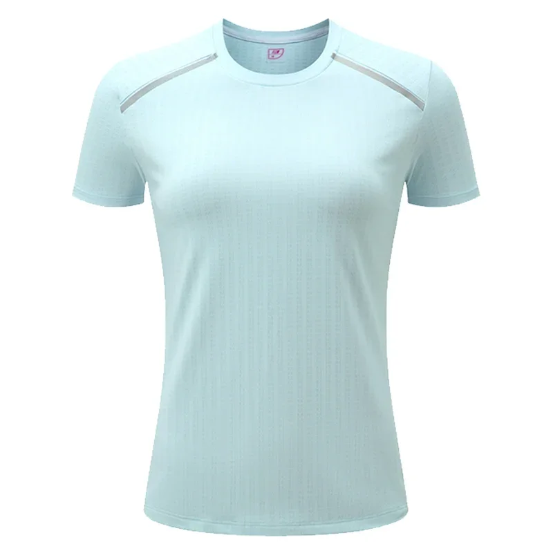 Camiseta deportiva de manga corta para mujer, ropa para correr, Maratón, gimnasio, Fitness, Yoga, Dry Fit