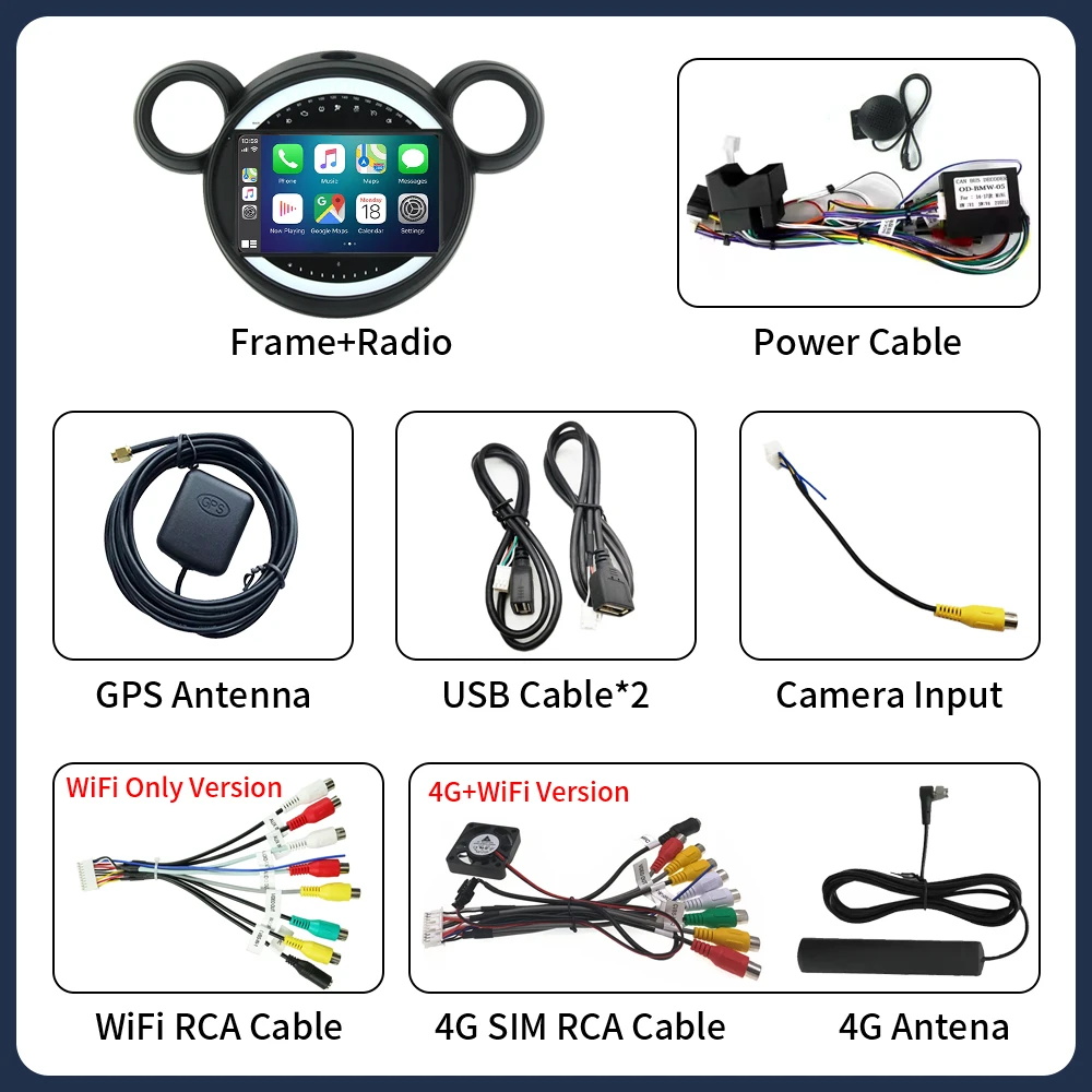 Android 16 For BMW Mini Cooper Countryman R56 R60 2011-2013 Auto Carplay Car GPS Navigation Stereo Multimedia Player Scree tools - Image 6