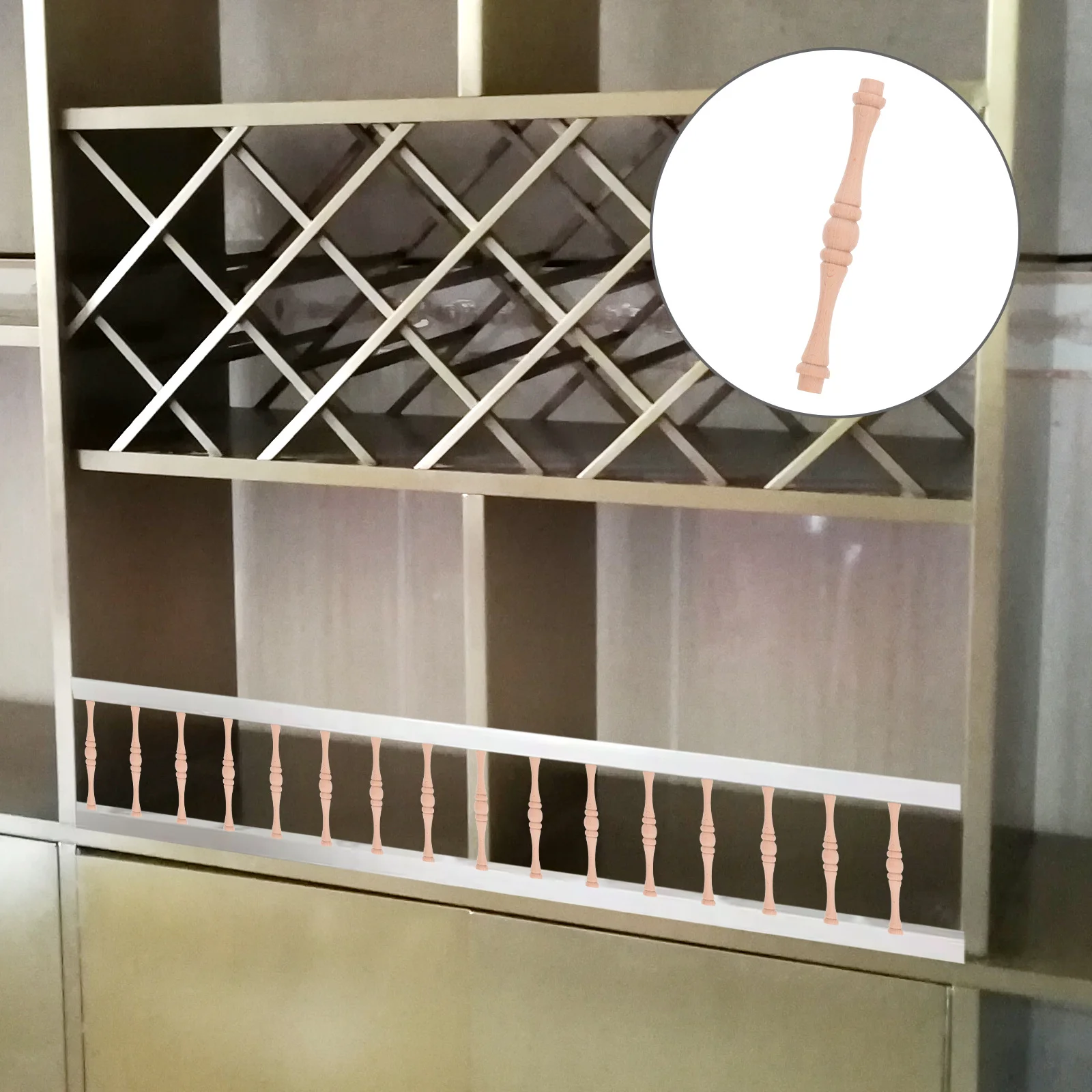 6 шт., необработанные декоративные балясины