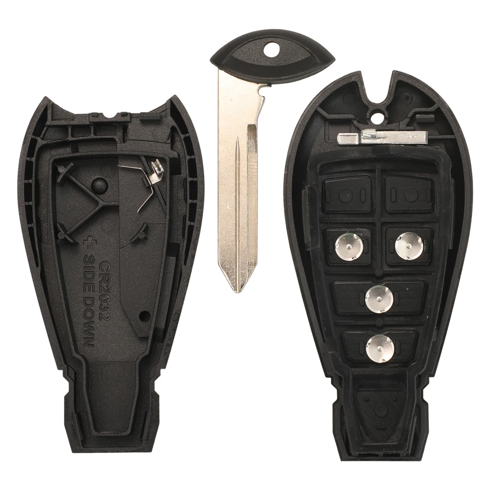 jingyuqin  With Blade 3 4 5 6 7 Buttons Remote Smart Key Shell For Chrysler Jeep Grand Cherokee 2008 - 2015 Fob Smart Key Case