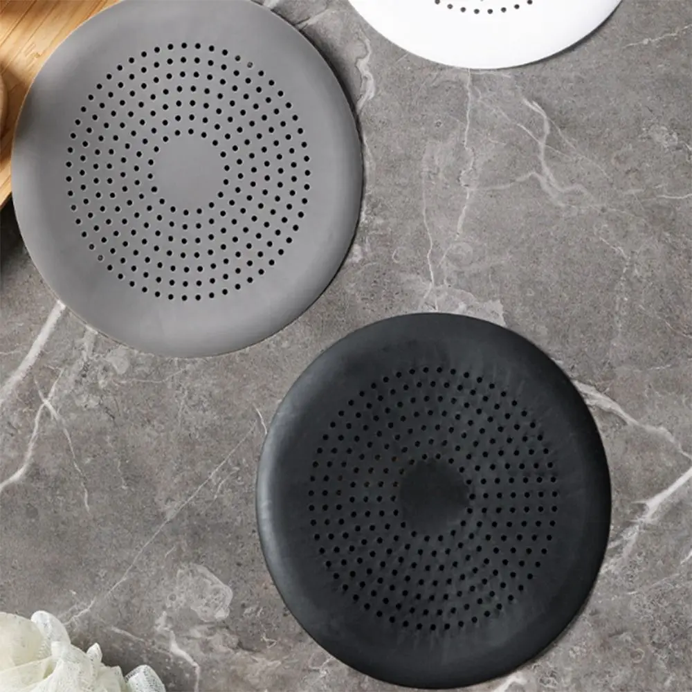 New TPR Kitchen Strainers Square Roundness Floor Drain Filter Bottom Sucker Durable Hair Drain Catcher Home