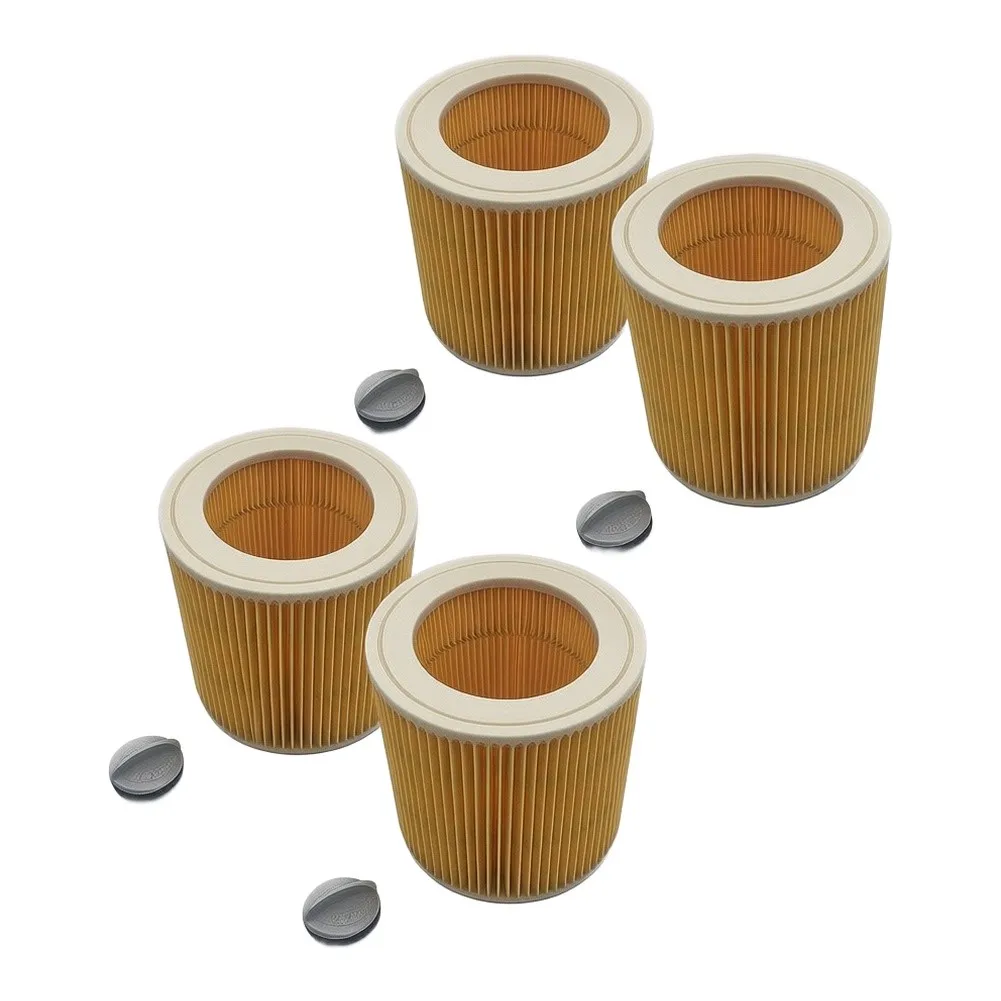 4 Pack Cartridge Filters For Karcher A2004 A2204 A2656 WD2.250 For MV3 Wet Dry Vacuum Cleaner Replacement Parts Washable