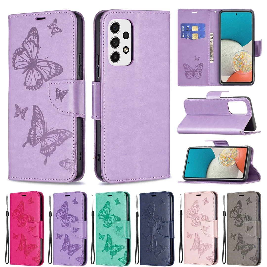 Butterfly Book Case for Samsung Galaxy A52s A53 A73 A72 A52 A42 A32 A31 A41 5G SM-A528B A536B Cases Wallet Leather Phone Cover