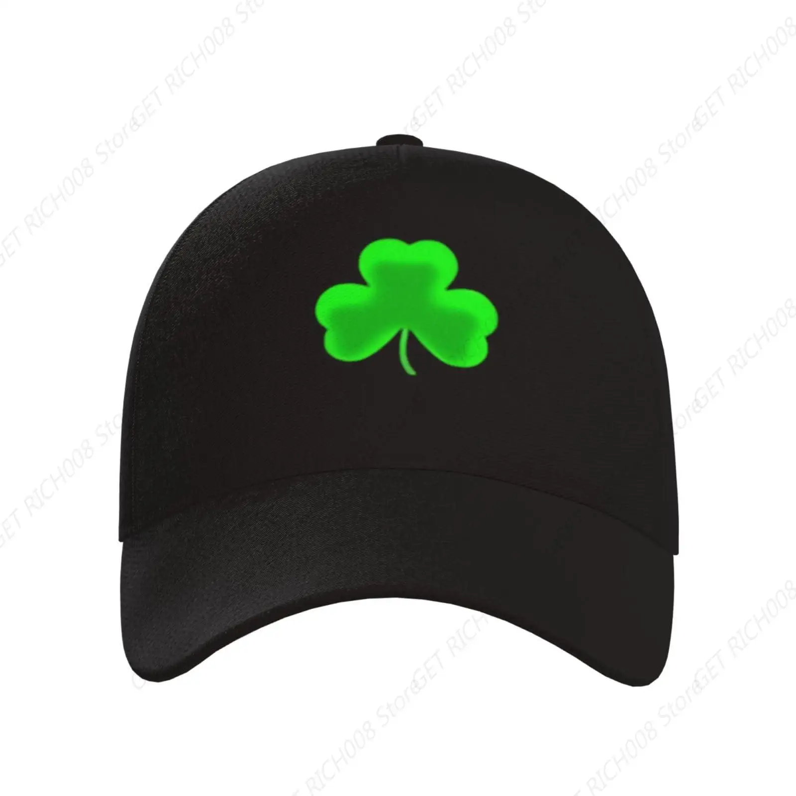 St. Patrick'S Day Shamrock Clover Baseball Cap Hats Adjustable Trucker Hat Outdoor Sun Cap For Men Women