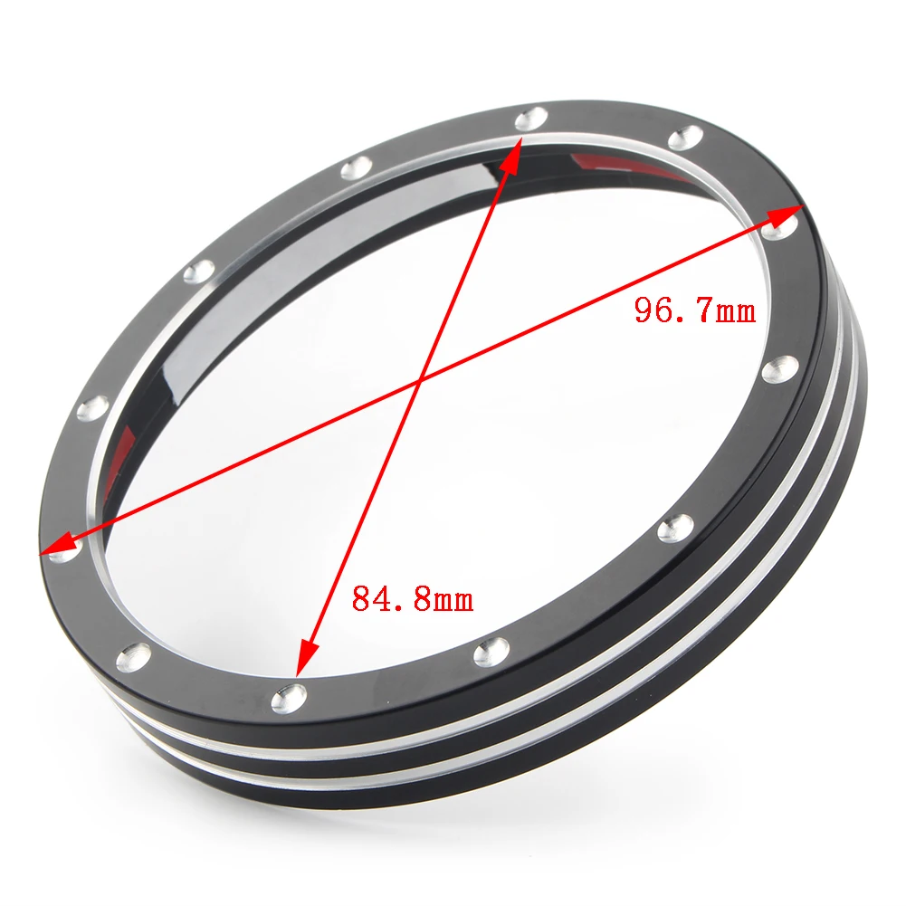 Motorcycle Speedometer Gauge Bezel Trim Ring For Harley Sportster XL883 XL1200 Dyna Street Bob Low Rider models 84.5mm Universal