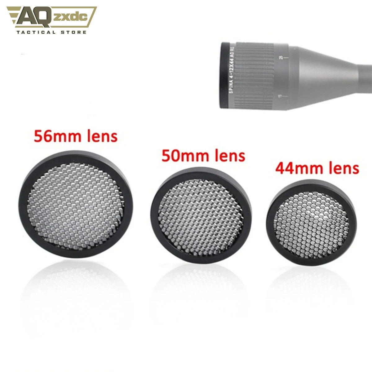 AQzxdc Tactical Metal Scope Cover Aim-O Killflash Honeycomb Matte Cover Telescope Cover