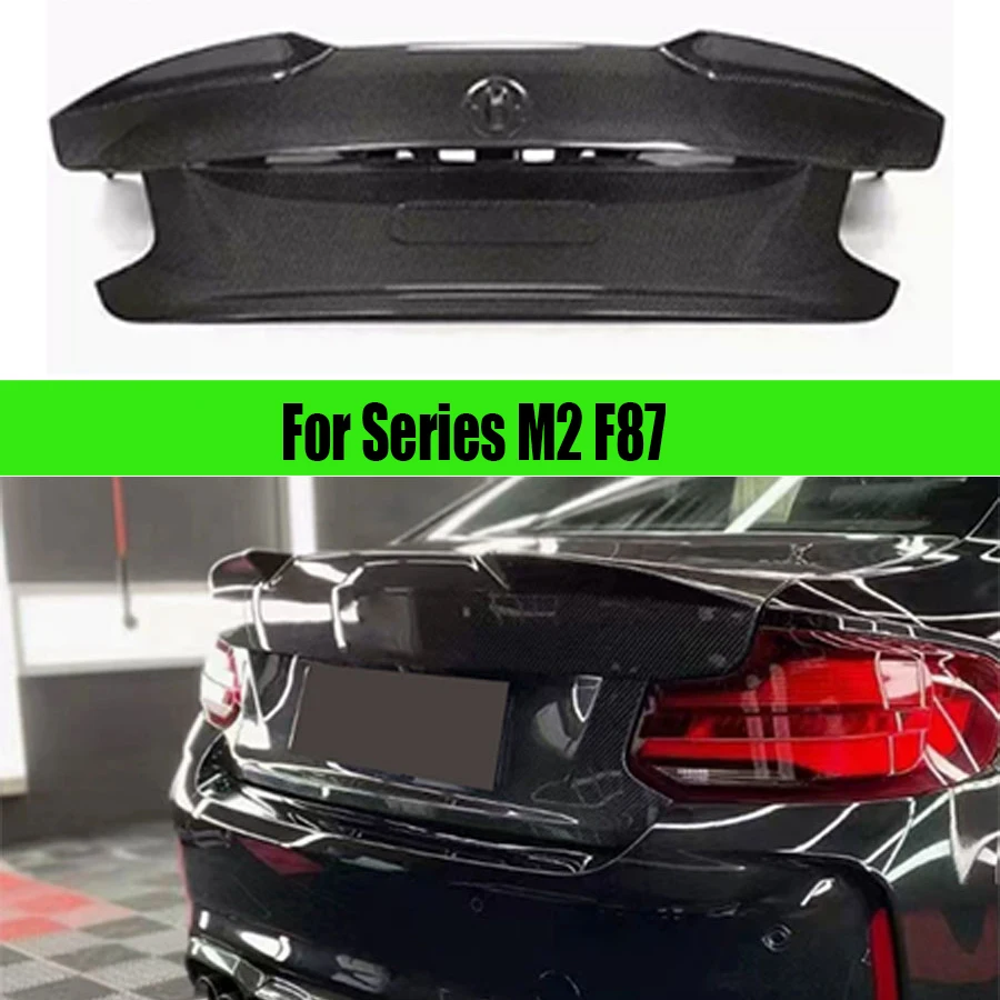 For BMW 2 Series M2 F87 F22 Carbon fiber trunk lid encloses the upper lid behind the tailgate Car Trunk lid Automotive parts