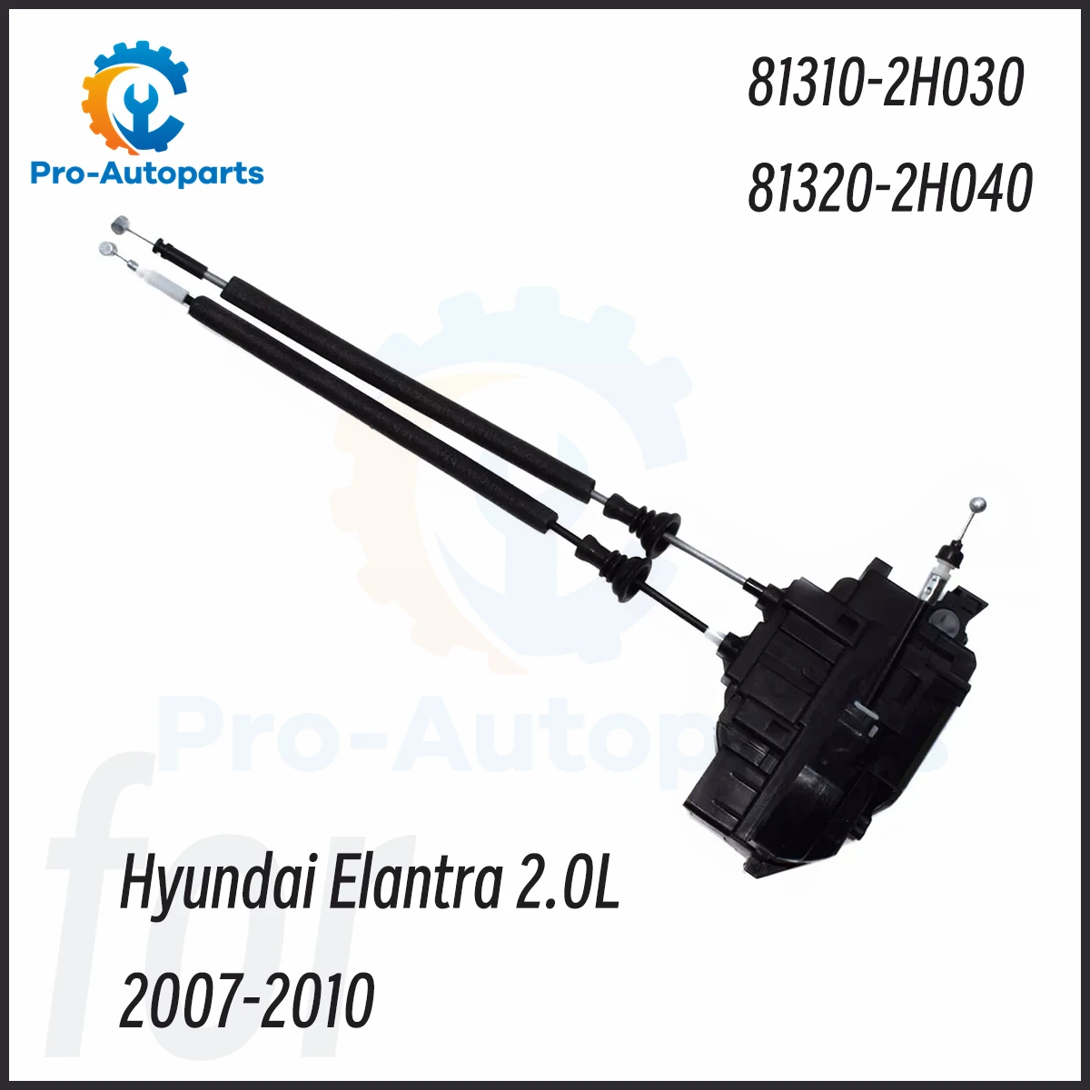 

Привод переднего левого и правого замка двери для Hyundai Elantra 2.0L 2007-2010 81310-2H030 81320-2H040 813102H030 813202H040, 2 шт.