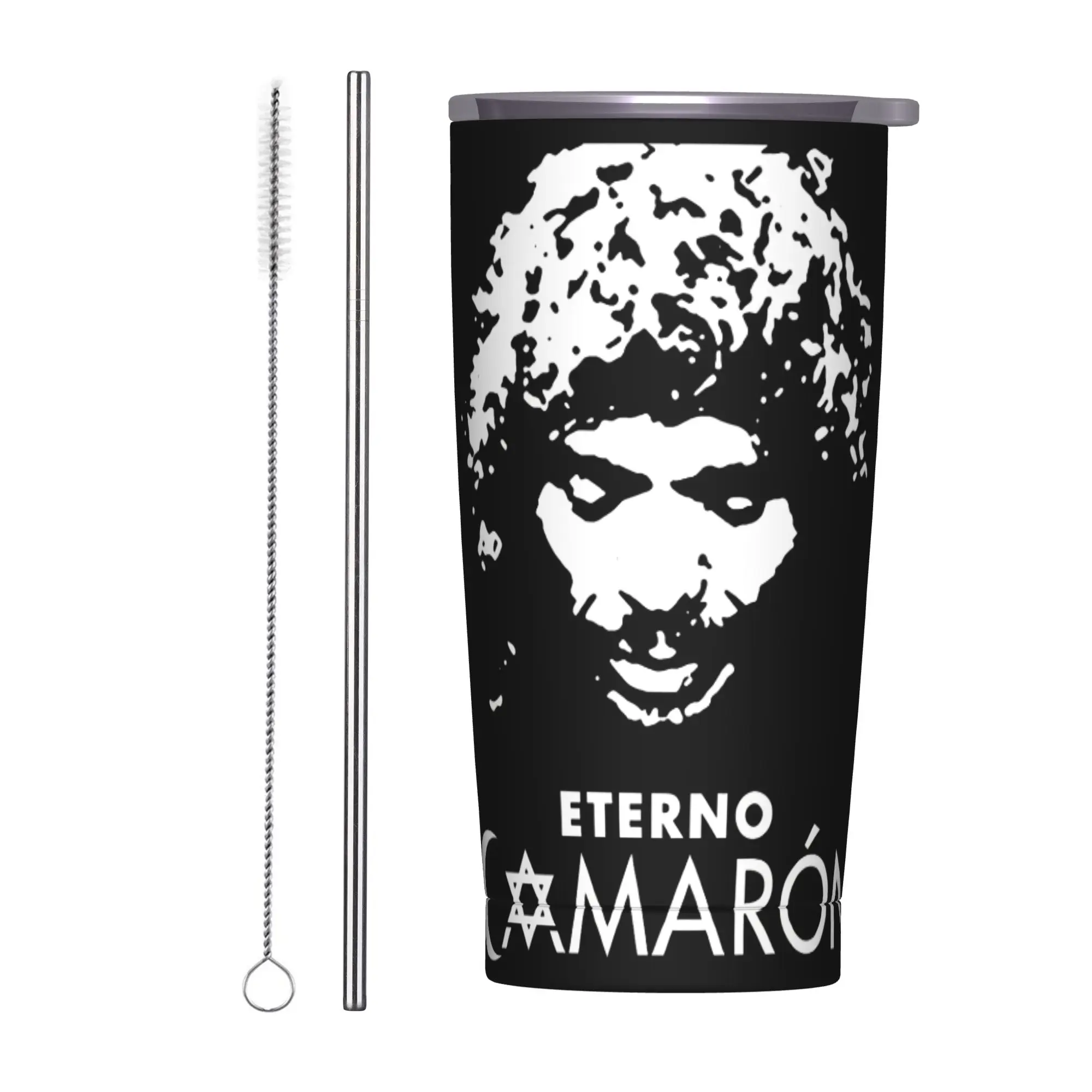 

20 унций Camarons De La Isla певец фламенко вакуумная изоляция стакан остров креветки кружка с двойными стенками бутылка для воды чашка с защитой от проливания