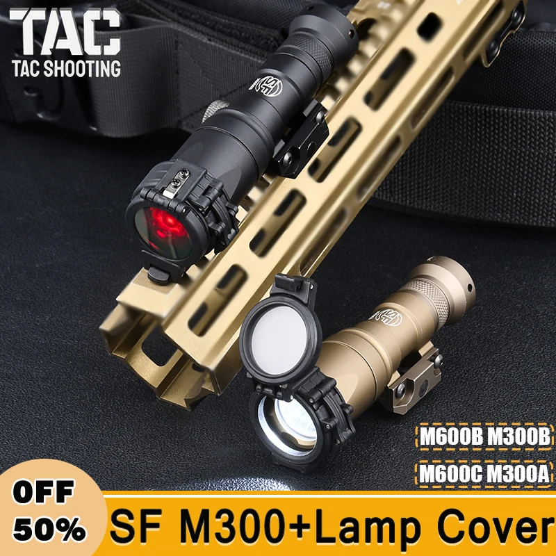 

WADSN Tactical SF M300A Flashlight With IR Fill Protector Cover For M300B M600B M300A M600C LED Scout Light Hunting Accessoires