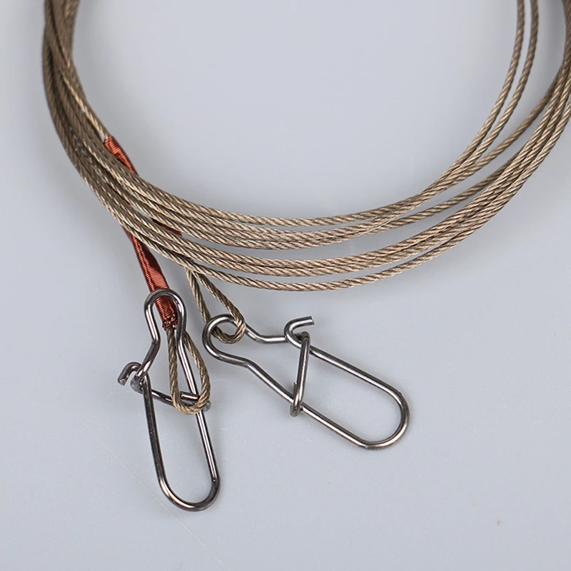 NOUVEAU Lot de 1 Ligne de pêche en acier, fil de titane anti-emmêlement et anti-morsure, accessoires de pêche