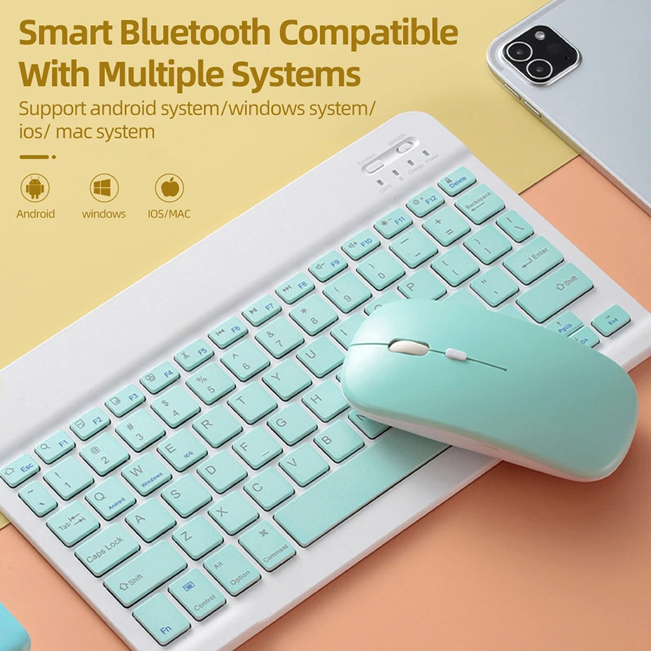 Bluetooth Mouse for iPad Tablet Laptop Phone PC Wireless Mause Silent Computer Mice Portable Office Working Mouse for Samsung