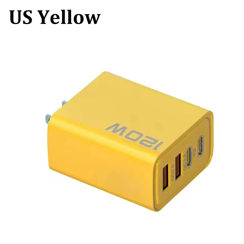 4-Port 120W Ladegerät USB C PD Quick Charge 3.0 Typ C USB Telefonladegeräte Schnellladegerät für iPhone Samsung Xiaomi Huawei