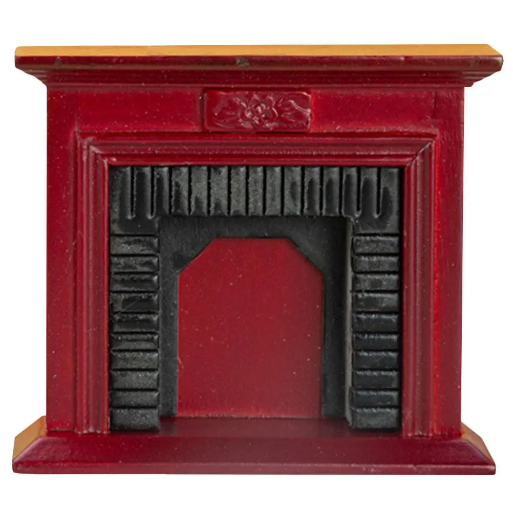 

Mini House Fireplace Decor Realistic Simulation Design Beautiful Adornment for Miniature House Layout Tiny Furniture Scene