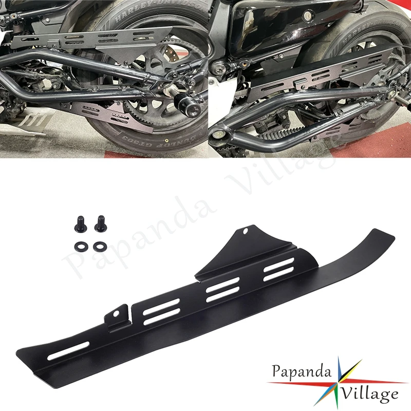 

Aluminum Motorcycle Wheel Sliders Upper Belt Guard Chain Protections Cover For Harley Sportster S 1250 RH1250S 2021 2022 2023