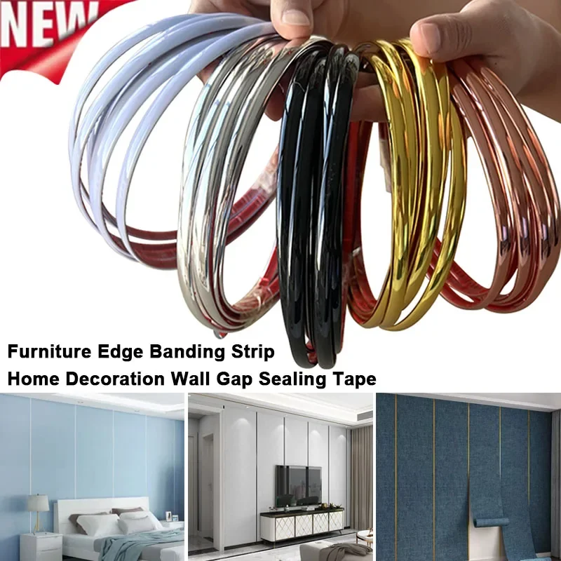 Gold Self-adhesive beautiful sewing strip beautiful edge strip pressing edge waist line border wall cloth wall decoration line