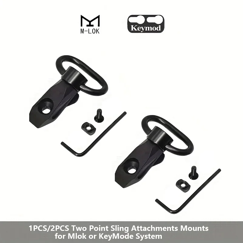 Fixations de sangle traditionnelles légères, fixations de sangle tactiques, compatibles M-Lok/Keymod, pour accessoires de pistolet jouet de chasse