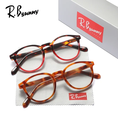 RBsunny gafas de lectura paquete combinado lente óptica + 1,0 ~ + 3,5 con gafas de montura redonda graduadas gafas para hombres y mujeres