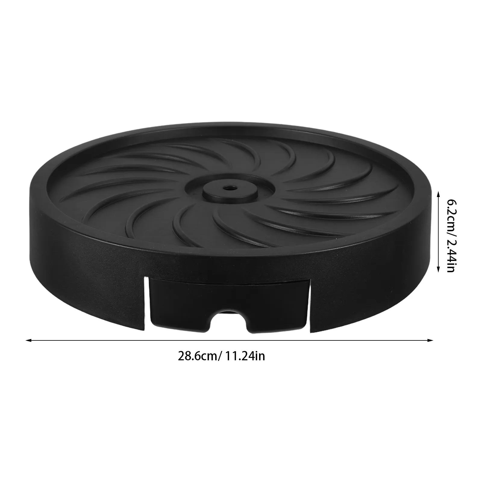 10 Inch Round Plant Tray with Casters Heavy Duty Flower Pot Mover Drainage Tray Water Catcher Rolling Planter Dolly for Indoor
