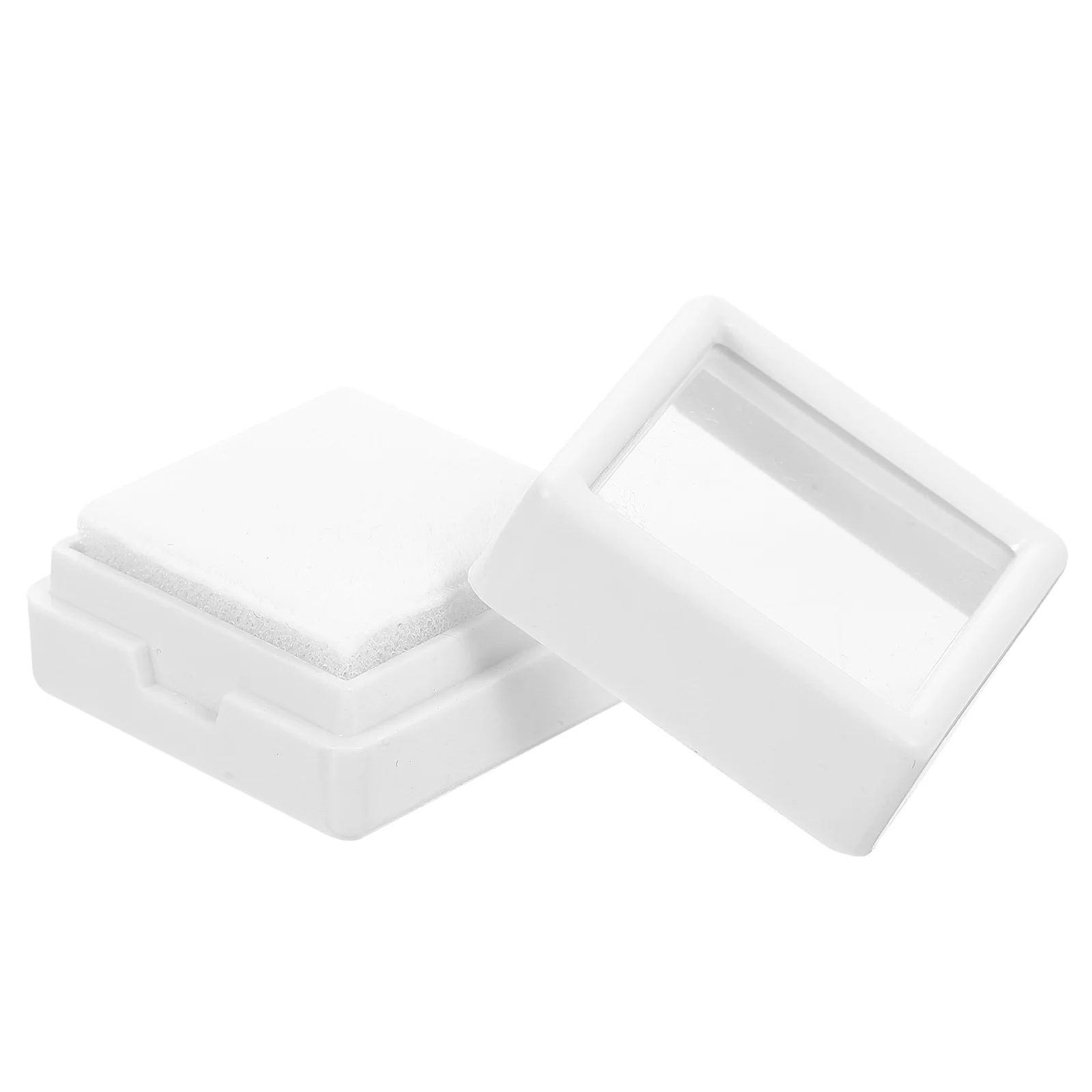 

20 Pcs Storage Ring Box Display Boxes ABS Clear Lids Organizer Cases for Rings Romantic Proposal Wedding Gifts