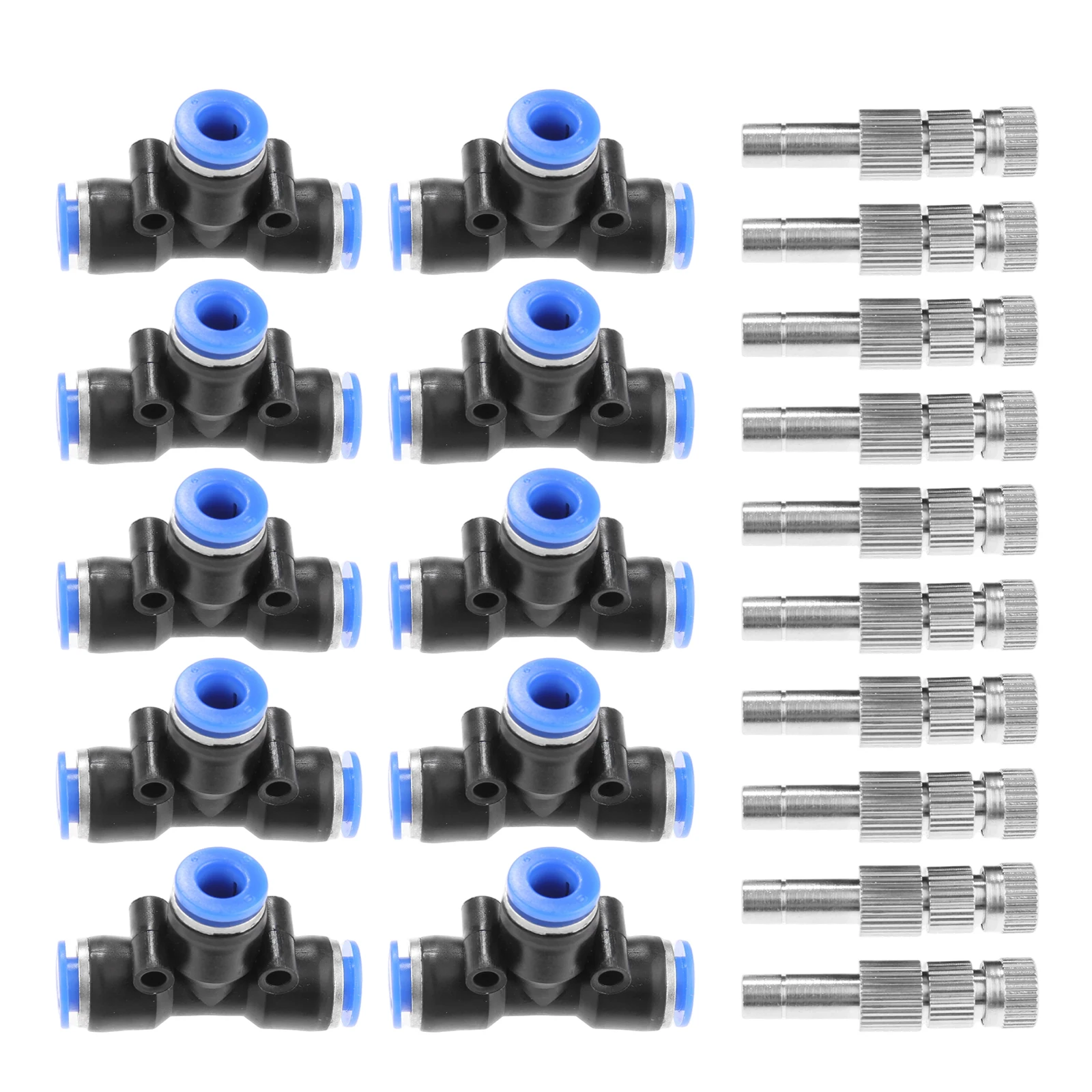 20 Pcs/set Misting Nozzles Kit 0.3mm Misting System Heads with 1/4