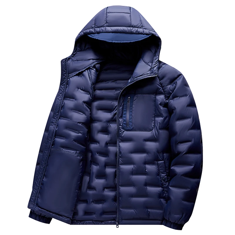 

Men Duck Down Jacket All-Season Ultra Lightweight Packable Coat Men Water and Wind-Resistant Breathable Down Jacket Coat Male