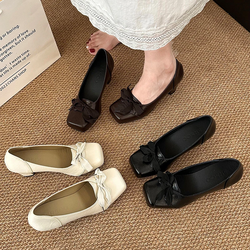 Square Toe High Heels Women Sh - Women Shoes Size 7 ulasan dan harga