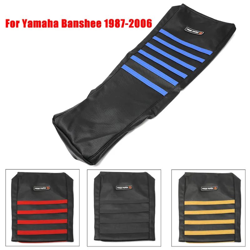 

For Yamaha Banshee 350 1987-2006 Ribbed Rubber Seat Cover Waterproof Soft Seat Cover YFZ350 YFZ350LE YFZ350SE YFZ350SP