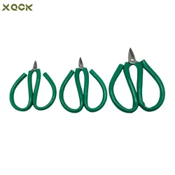 Metal Scissor Cutting Pliers with Green Handle DIY Short Mouthed Cutter Jewelry Tools