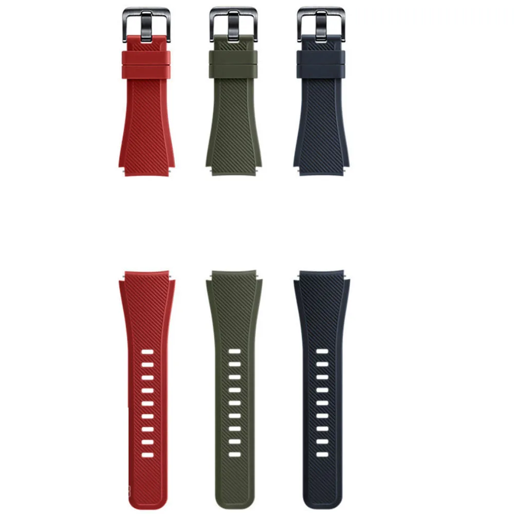 Genuine Silicone Watch Band Strap For Samsung Gear S3 Frontier SM-SM-R770 R775 R760 R765