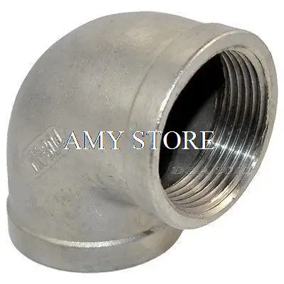 

304 Stainless Steel 1 1/2" 1.5" Female- Female BSP-BSP Elbow 90 degree Pipe Fitting Female threaded