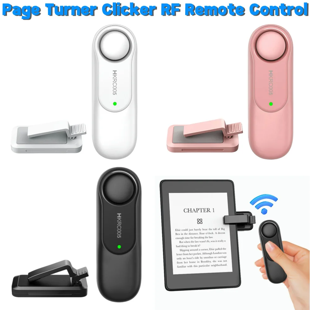 Page Turner Camera Video Recording Remote RF Remote Control Trigger Hands Free Reading for Kindle Paperwhite Oasis Kobo