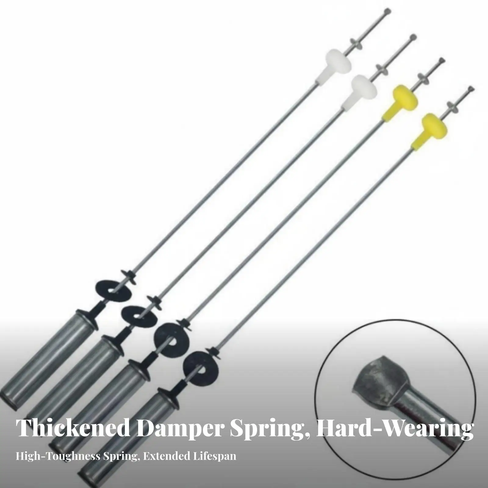 Washer Shock Absorber Rods for Washing Machine Vibration Control 4 Piece Damping Kit Metal Plastic Laundry Appliance Parts
