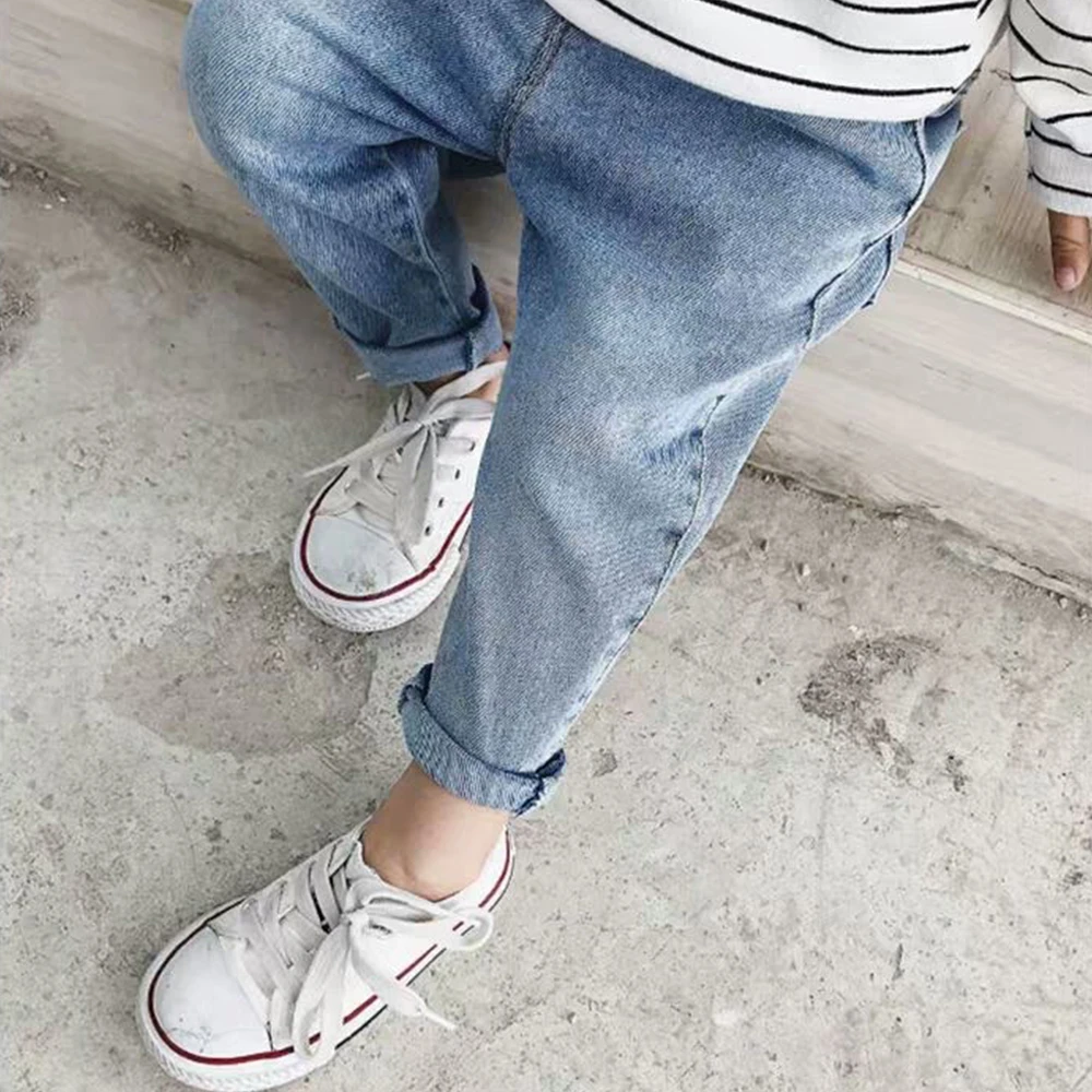 New Boys long Pants Jeans Loose-fit Casual  Holes For Small And Boys' Cool Casual Pants 0-6 Year Old Children's Clothing