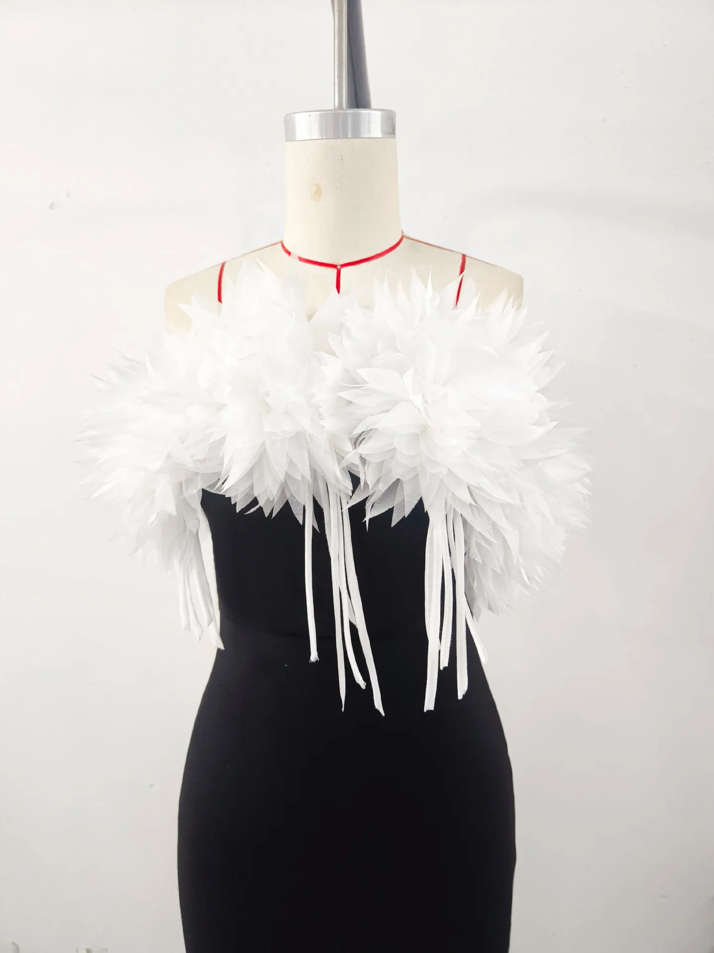 Sukienka bandażowa suknia wieczorowa biała elegancka sukienka w kwiaty slim fit sukienka na przyjęcie weselne sukienka